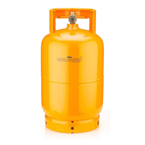 Eurocamping bombola da 5 kg per gas liquido con rubinetto omologata ricaricabile per pic nic campeggi