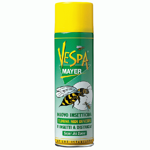 Insetticida spray 500 ml dotato di valvola 'Super-Jet' elimina in modo sicuro nidi di vespe e insetti a distanza