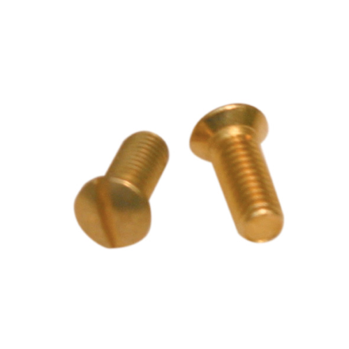 10 brass screws for 9x3,5MA countersunk head switch covers, polished gold