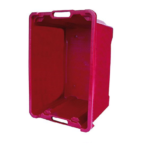 Caja cerrada apilable de PVC 40 lt 56x35x31 cm para recolección de uva aceitunas tomates cajón agrícola