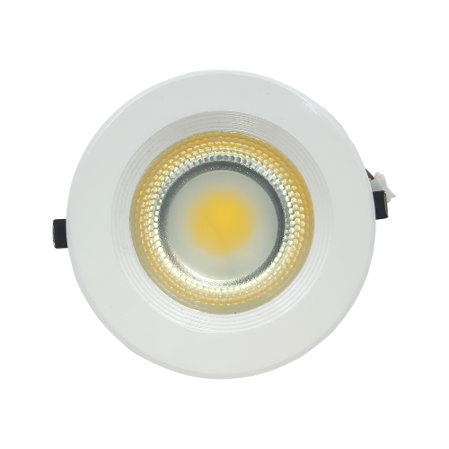 R&H runder LED-Einbaustrahler 3W kaltweißes Licht 6500K 500Lm für den Innenbereich in Gipskartonplatten