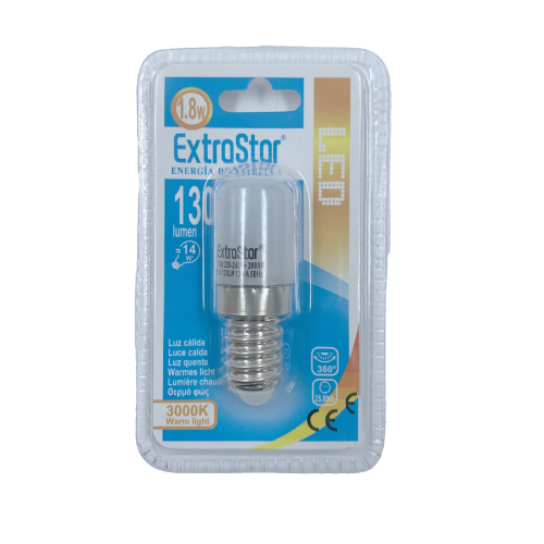 Ampoule LED Extrastar 1,8W lumière chaude 3000K douille E14
