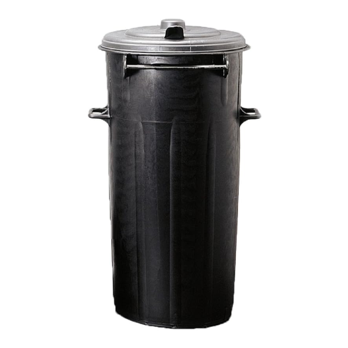 Abfallbehälter aus PVC mit Klappdeckel 100 l 42 x 94 cm mit Griff zum Öffnen des Deckels für Mülleimer