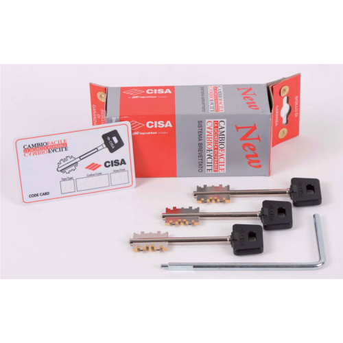 Cisa 06520.60.1 kit 3 long keys 1 change tool for locks