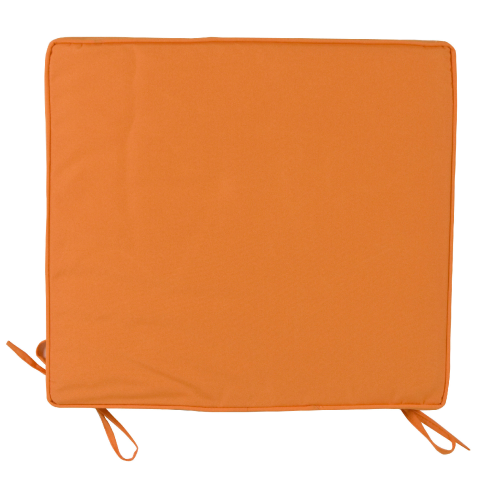 Cuscino Box per sedie poltrone 1 pz arancione 38x41x5 cm da giardino esterno