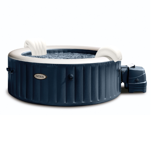 Intex 28430 Spa piscina idromassaggio Bubble Massage Navy 4 posti Ø 196 x 71 cm con pompa filtro telo borsa trasporto