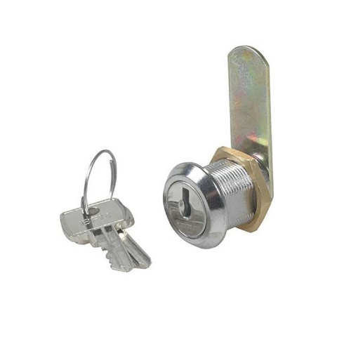 Ibfm serratura universale a cilindro finitura nichelata rotazione a 90° Ø 20x15 mm per cassette postali