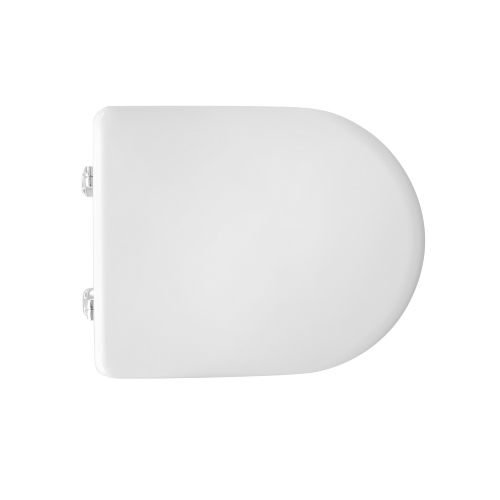 Abattant WC pour Dolomite Quadrarco blanc forme 7 42,8-44,8 x 35,5 cm entraxe charnières type A 15-17 cm réglable