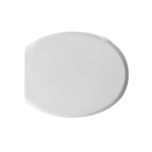 Sedile WC coprivaso per Durolux vaso Atlantico bianco 42-44 x 37 cm interasse cerniere in metallo 14,5-16,5 cm regolabili