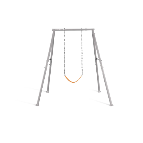 Intex 44114 altalena dondolo per bambini 1 tiro con struttura in acciaio grigio 170x235x200 cm. con sedili intercambiabili