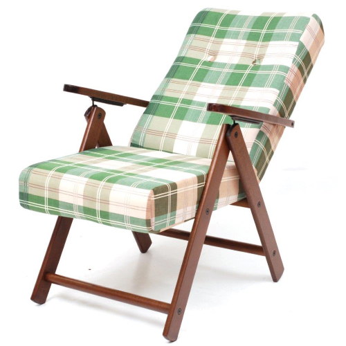 poltrona Giglio Lusso regolabile arredo casa sedia legno cm 63x76x105 h