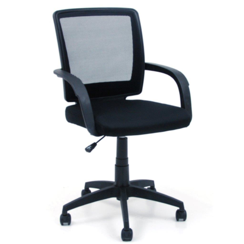armchair chair mod Casa black black office furniture cm 57x51x88-97 h