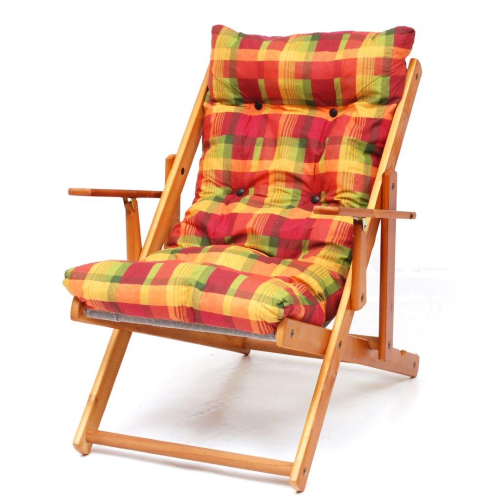 poltrona sedia Relax Economica regolabile in legno per arredo casa