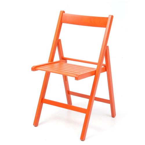 chaise pliante en bois de hÃªtre orange meubles de jardin terrasse extÃ©rieure