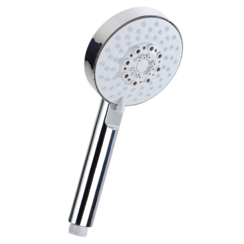 5-jet hand shower Mod. 13036 chrome finish for bathtub shower Ø 100 mm with anti-limescale system