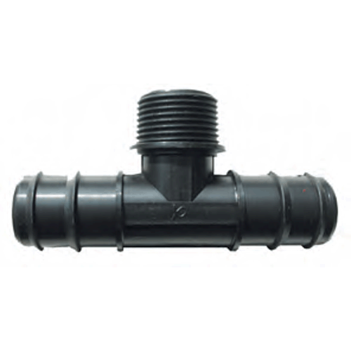 pz 50 portagomma a filettato maschio a t per irrigazione da diametro mm 32x1"x32