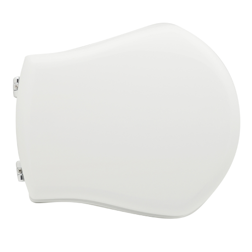 Abattant WC pour WC Axa Smile 38-40,5x35,5 cm abattant WC blanc en fonte de bois en polyester avec charnières réglables