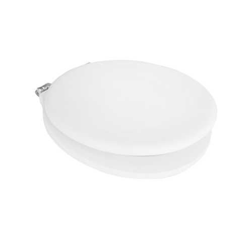 Abattant WC pour vase Zen blanc Azzurra Abattant WC 41 x 39 cm avec charnières fixes en fonte de bois