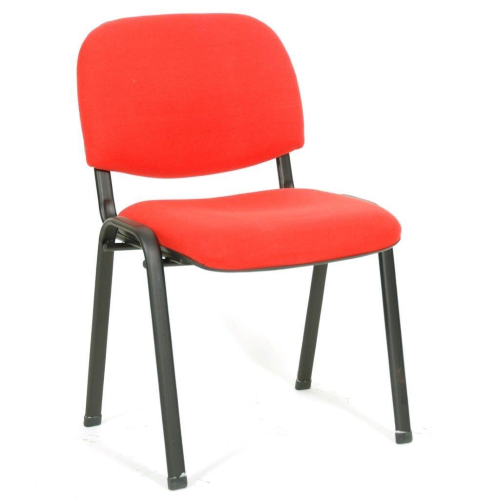 poltrona sedia Venere in tessuto rosso per ufficio casa sedie poltrone
