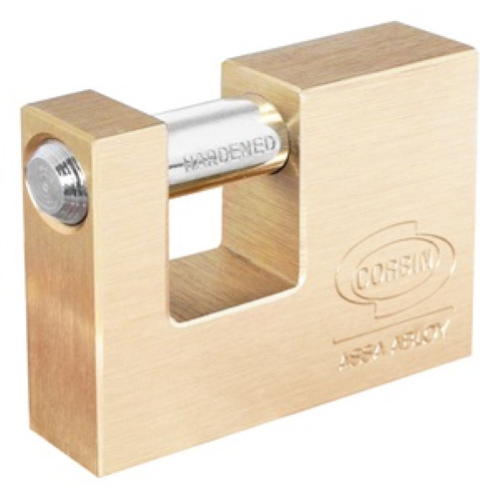 Corbin Sicherheitsvorhängeschloss für Verschluss 50 mm aus Messing mit 2 Schlüsseln