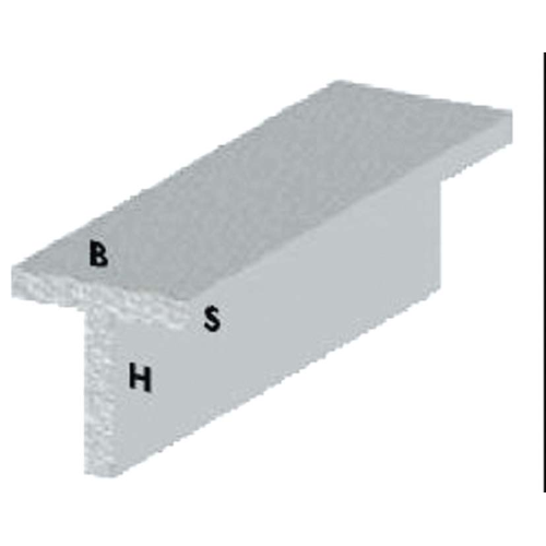 Perfil en T cm 100 h plata 20x20X1,5 mm perfiles de aluminio barra de varilla