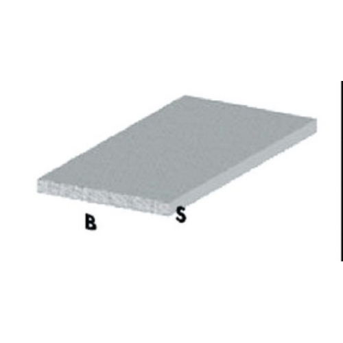 profilo piatto cm 100 h argento 12x2 mm profili alluminio asta barra