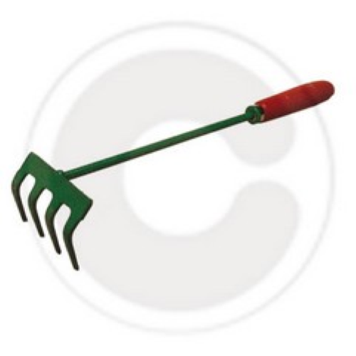 4-tooth rake gardening rake for garden and lawn cleaning 40 cm