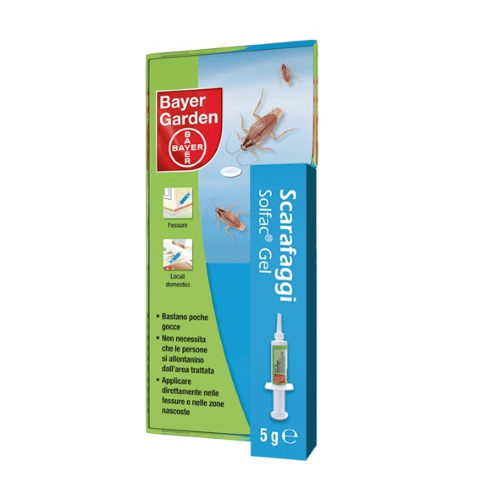 Bayer 24 pcs Gel Solfac cafards tube gouttes 5 gr appÃ¢t insecticide