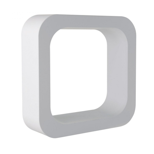 Mensola supporto lettering O in abs colore latte per doccia bagno vasca
