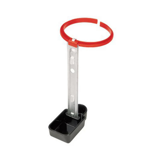 Packung mit 2 PVC-Flaschenhaltertränken mit verzinkter Eisenstange für Kaninchen und Hühner