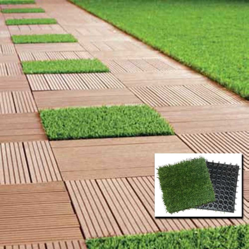 10 tiles with carpet 31x31 cm grass lawn tile floor