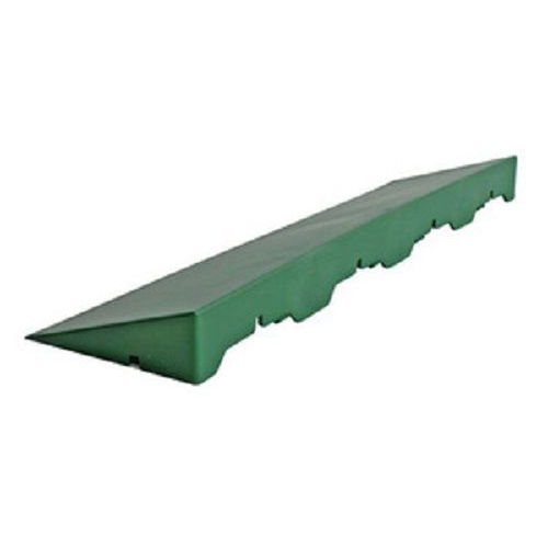 Interlocking joint slide for E40 tile floor in green polypropylene