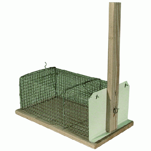 trappola per topi a gabbia in legno e ferro cm 13x24 altezza cm 9 trappola topo