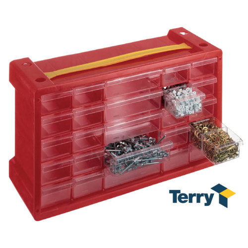 Terry cassetta cassettiera portaminuteria Poker 25 scomparti cassetti