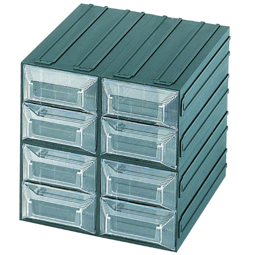 Caja de almacenamiento de piezas pequeÃ±as de felpa Vision 15 con 8 compartimentos de cajones