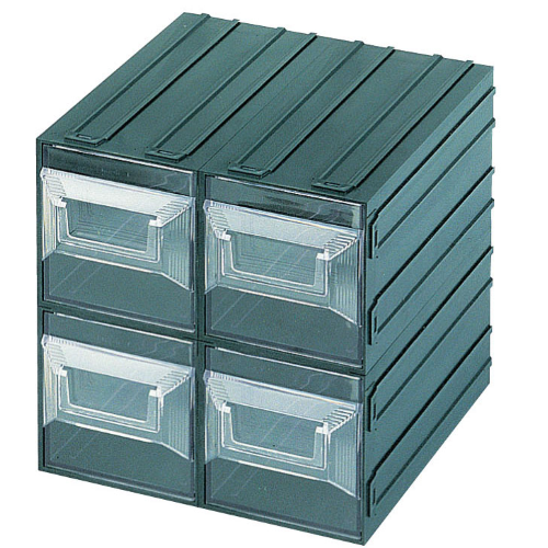 Caja de almacenamiento de piezas pequeÃ±as de felpa Vision 17 con 4 compartimentos de cajones