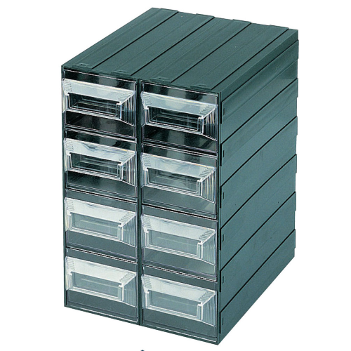 Caja de almacenamiento de piezas pequeÃ±as de felpa Vision 21 con 8 compartimentos de cajones