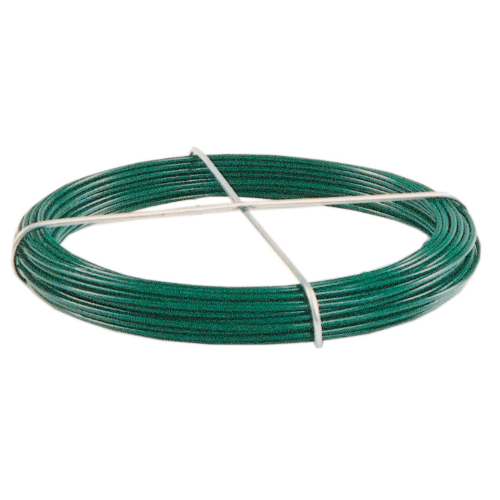 20 m cable rope plasticized wire green clothesline? 2.8 mm hole