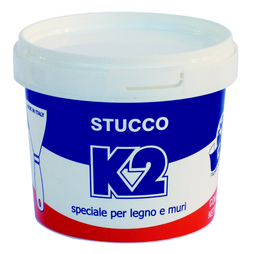 K2 0.5 kg filler putty paste with trowel for wood and white walls