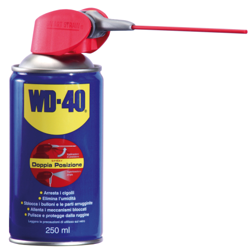 WD-40 spray 250 ml unlocking protective lubricant valve 2 functions