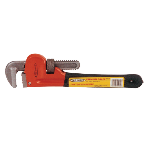 American pipe wrench 350 mm in steel with non-slip handle