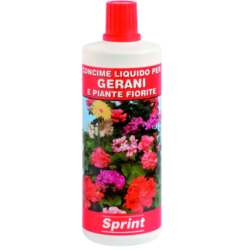 1 lt concime liquido per gerani piante fiori giardinaggio giardino concimi