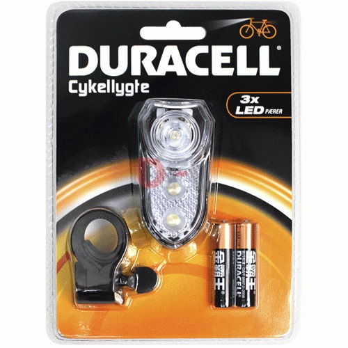 Duracell torcia a led per bici biciclette ruota anteriore frontale bike lights