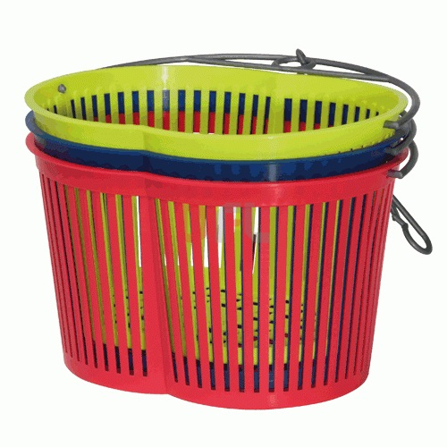 Gimi basket for clothespins in plastic clothespins holder various colors