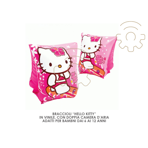 Accoudoirs gonflables Intex 56656 Hello Kitty pour enfants plage mer piscine