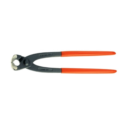 225 mm steel carpenter&#39;s pincers with plastic construction handles