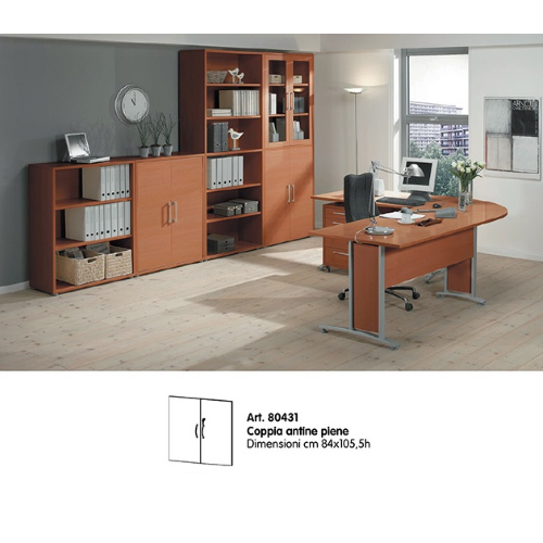 kit pair of doors cm 84x105 h for mobile office furniture