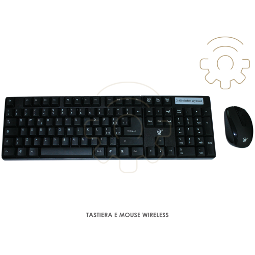 Drahtlose WLAN-Tastatur mit Maus-Kit fÃ¼r PC Smart TV 10 mt wasserdicht