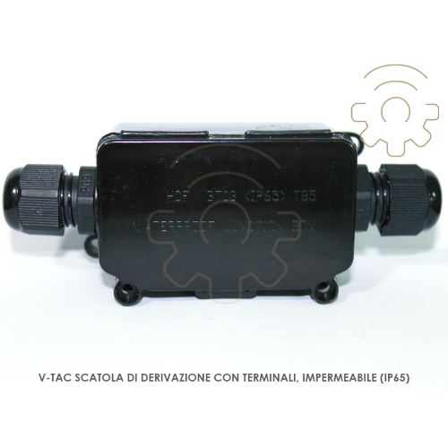 V-tac 729 scatola box derivazione impermeabile waterproof IP65 terminali pressacavo