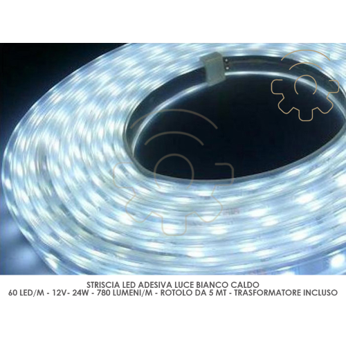 5 mt SDM5050 LED-Streifen IP44 24W warmweiÃŸe Lichtspule fÃ¼r den AuÃŸenbereich